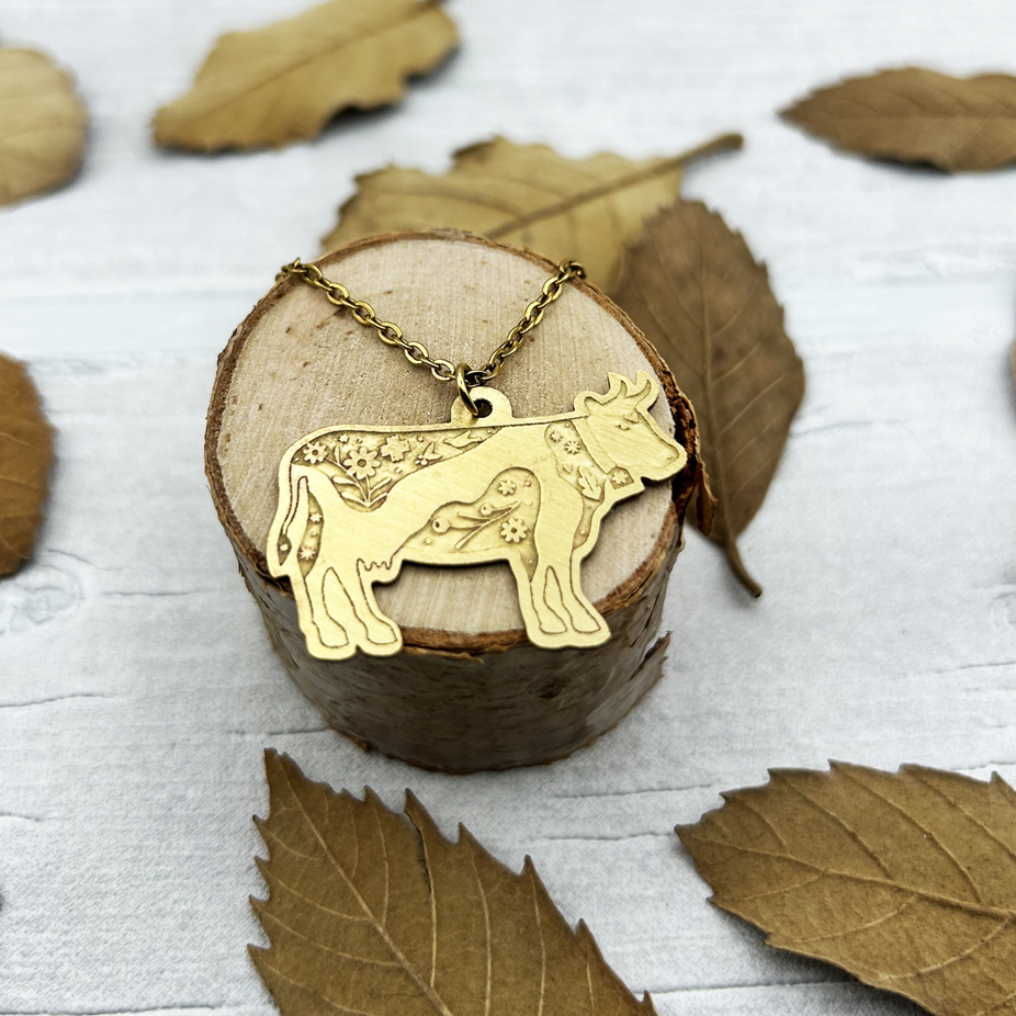The Black Cow Necklace