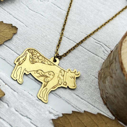 The Black Cow Necklace