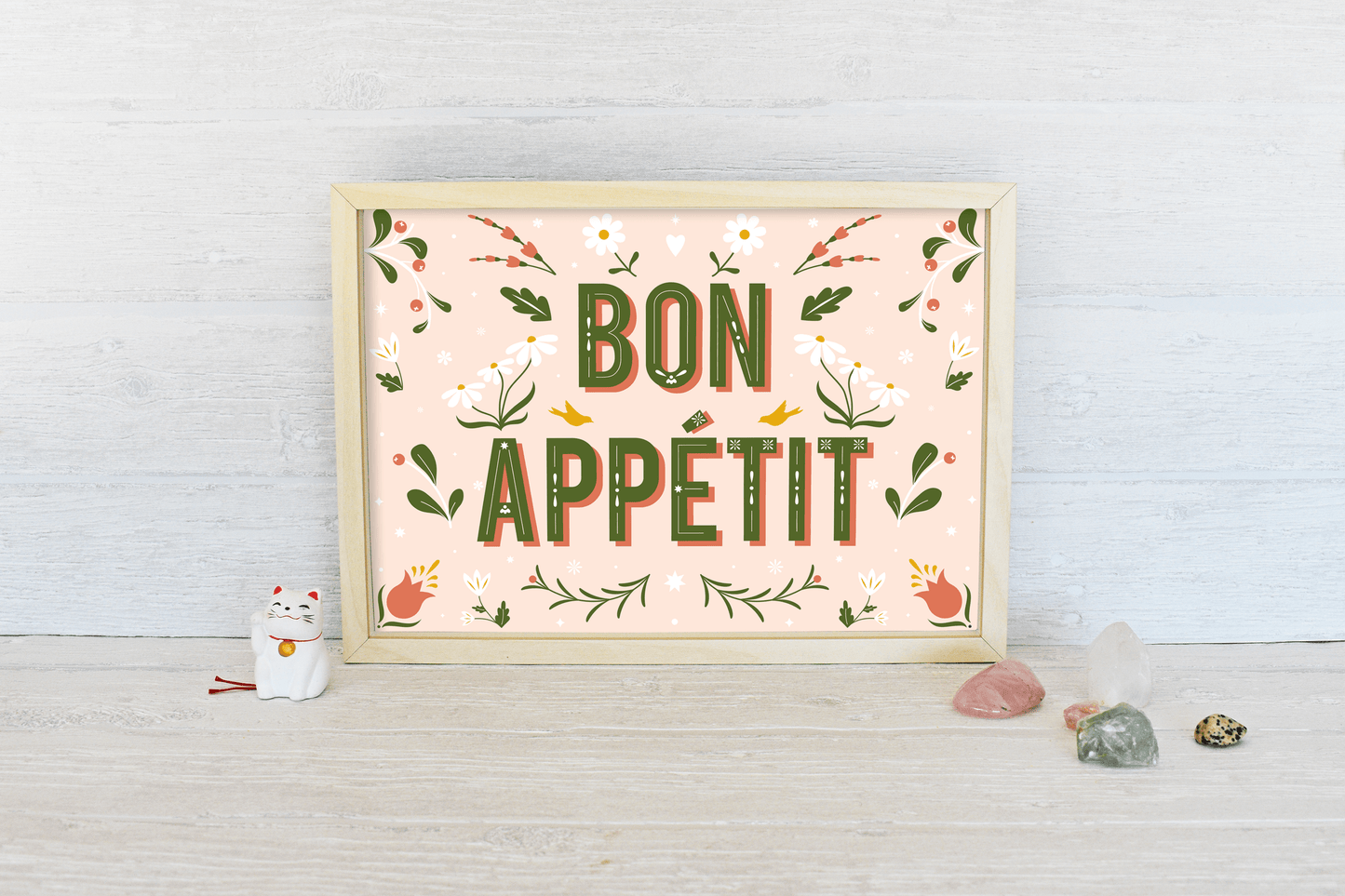 Swiss French Bon Appétit Art Print