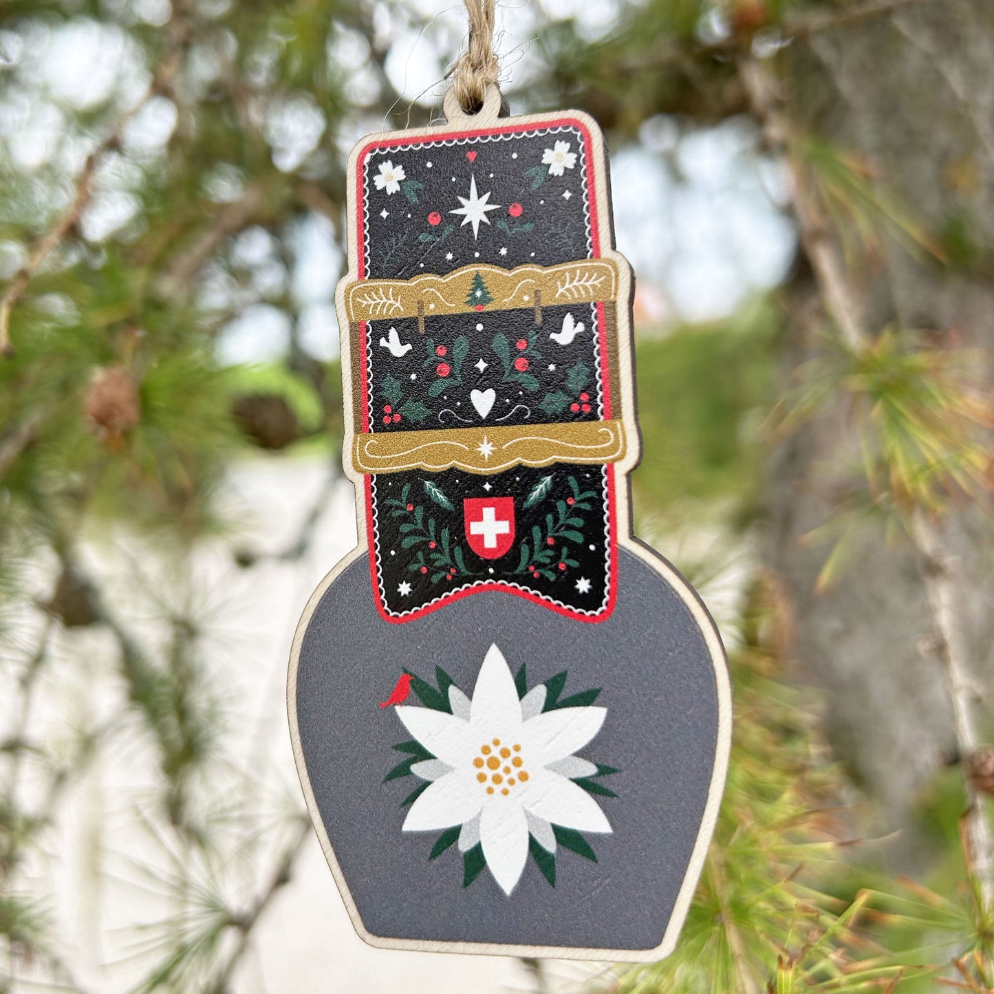 "Festive Cowbell" décoration de Noël