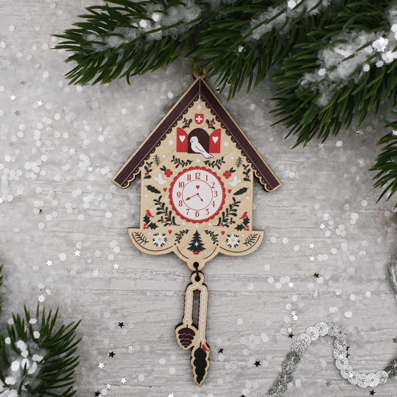 Swiss Cuckoo Clock Wooden Decoration