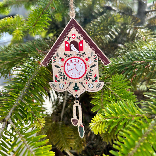 Swiss Cuckoo Clock Wooden Decoration