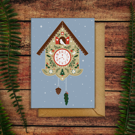 Cuckoo Clock Christmas Card