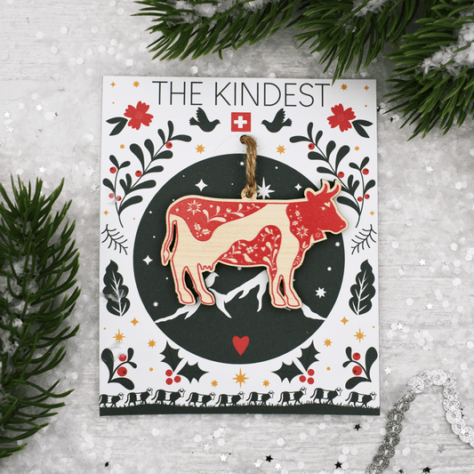 Swiss Cow Christmas Decoration