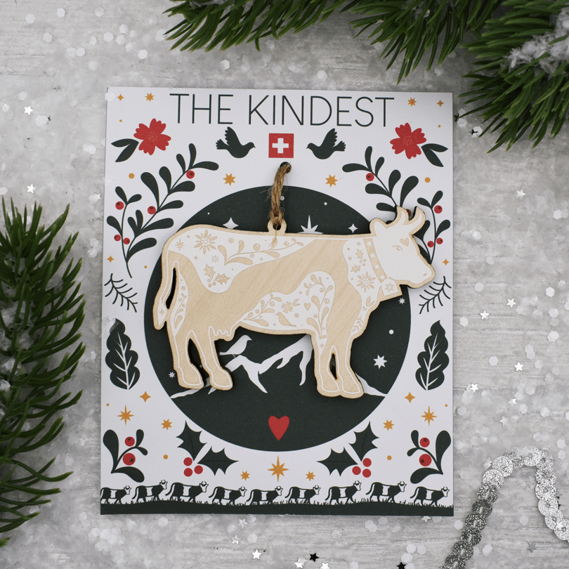 Swiss Cow Christmas Decoration