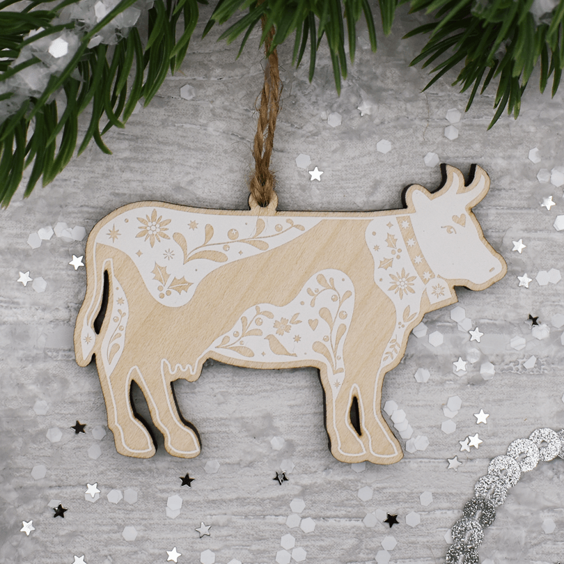 Swiss Cow Christmas Decoration
