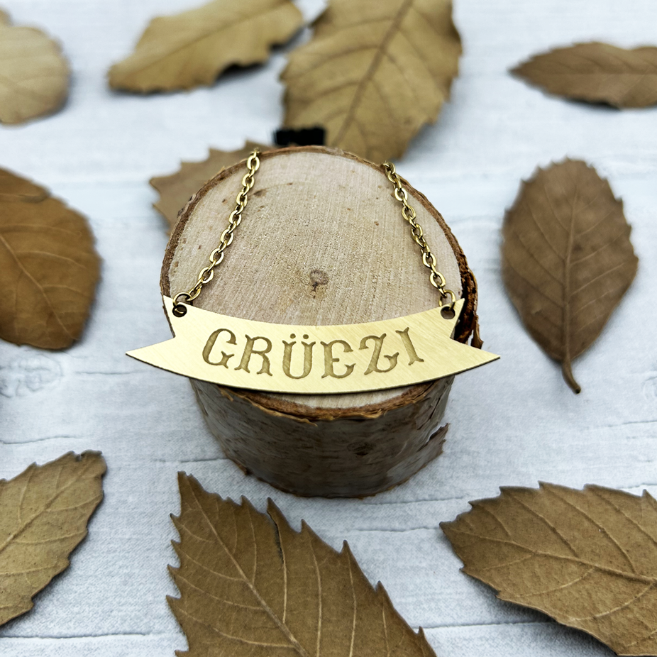 Grüezi necklace