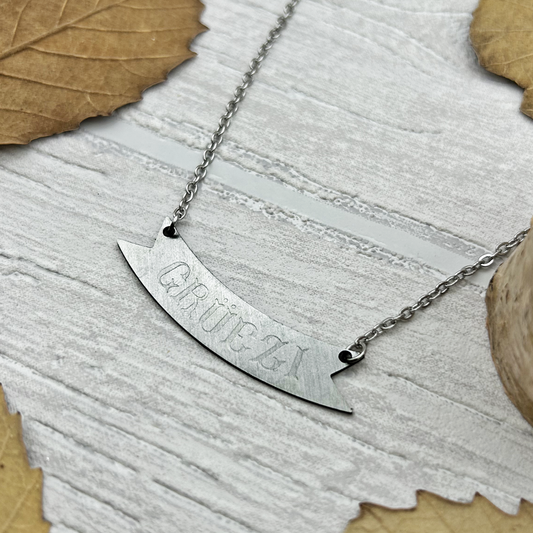 Grüezi Necklace (Steel)