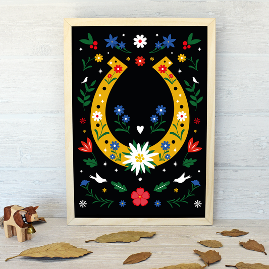 Lucky Horseshoe Art Print