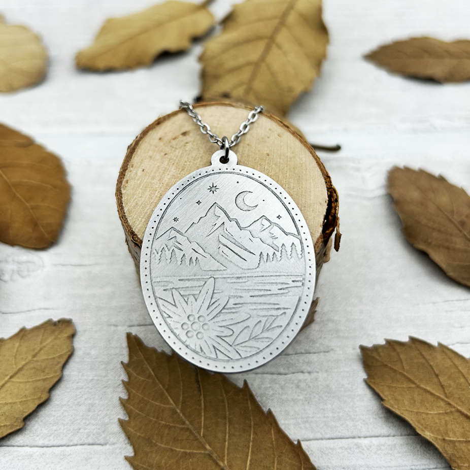 Swiss Alps Lake Necklace