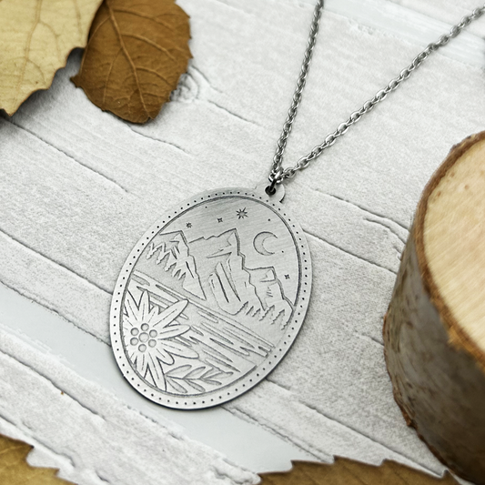 Swiss Alps Lake Necklace