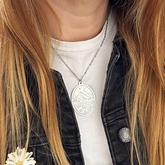 Swiss Alps Lake Necklace