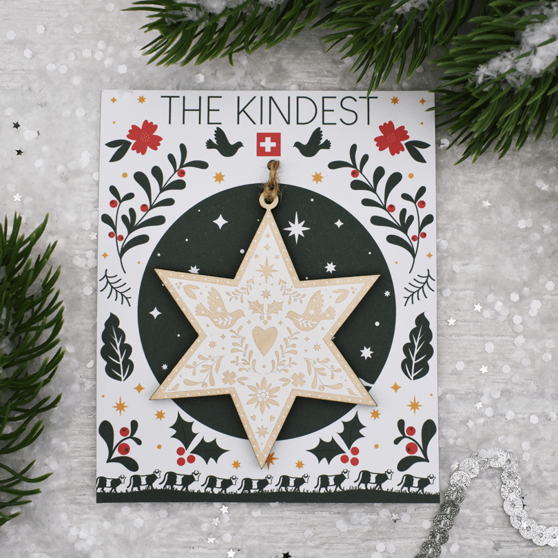 Swiss Folk Art Star Christmas Decoration