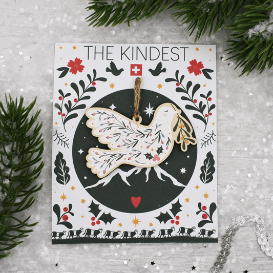 Peaceful Dove Floral Christmas Decoration