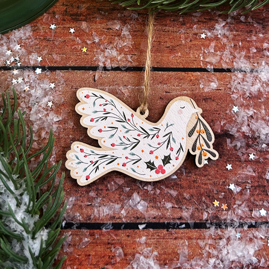 Peaceful Dove Wooden Decoration