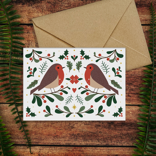 Little Robins Christmas Card