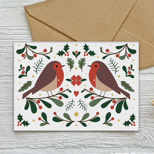 Robin Redbreast Christmas Card