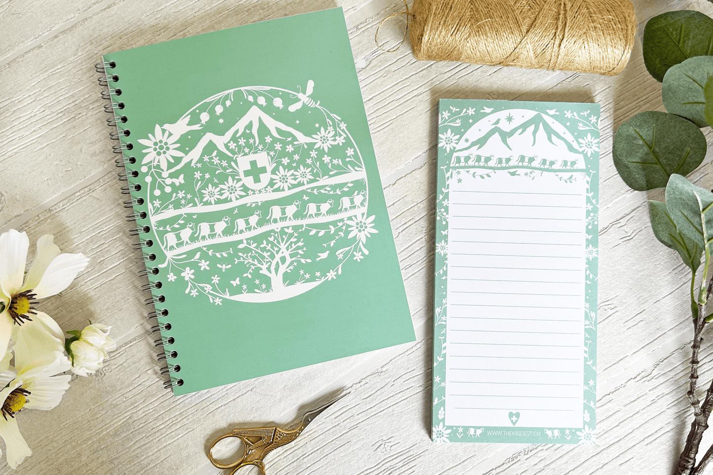 Swiss Folk Art Notepad