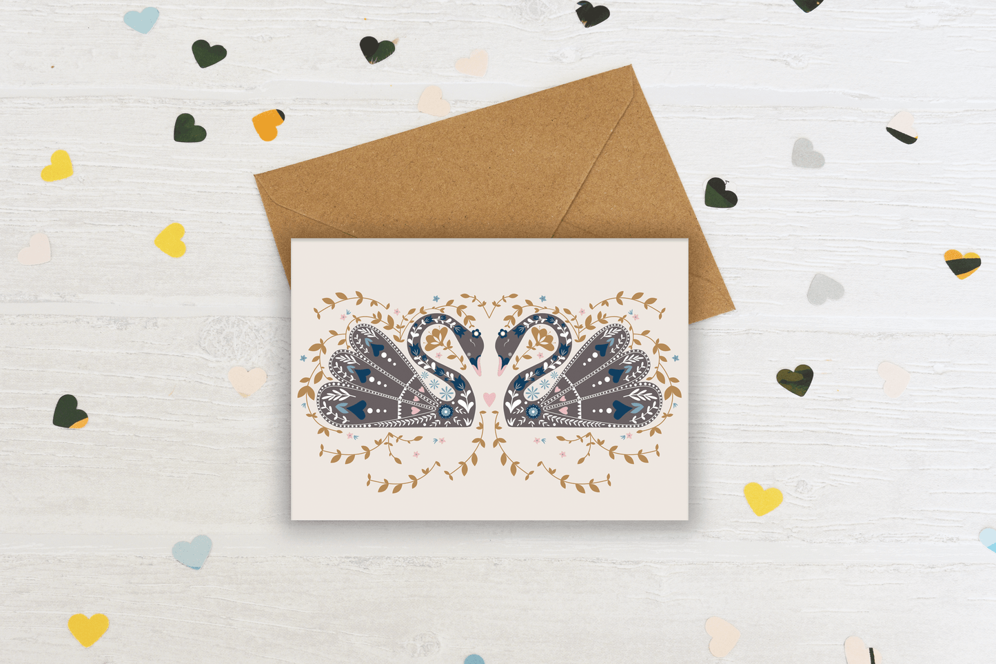 Swan Maiden Greeting Card