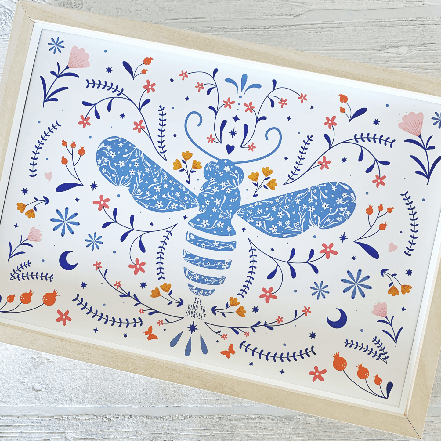 Bee Kind to Yourself Art Print (Light)