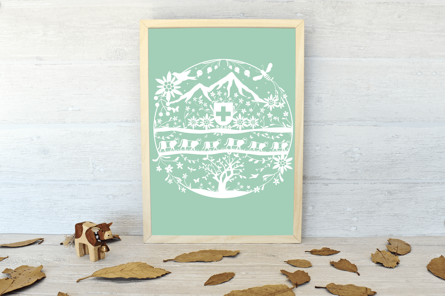 Swiss Folk Art Print