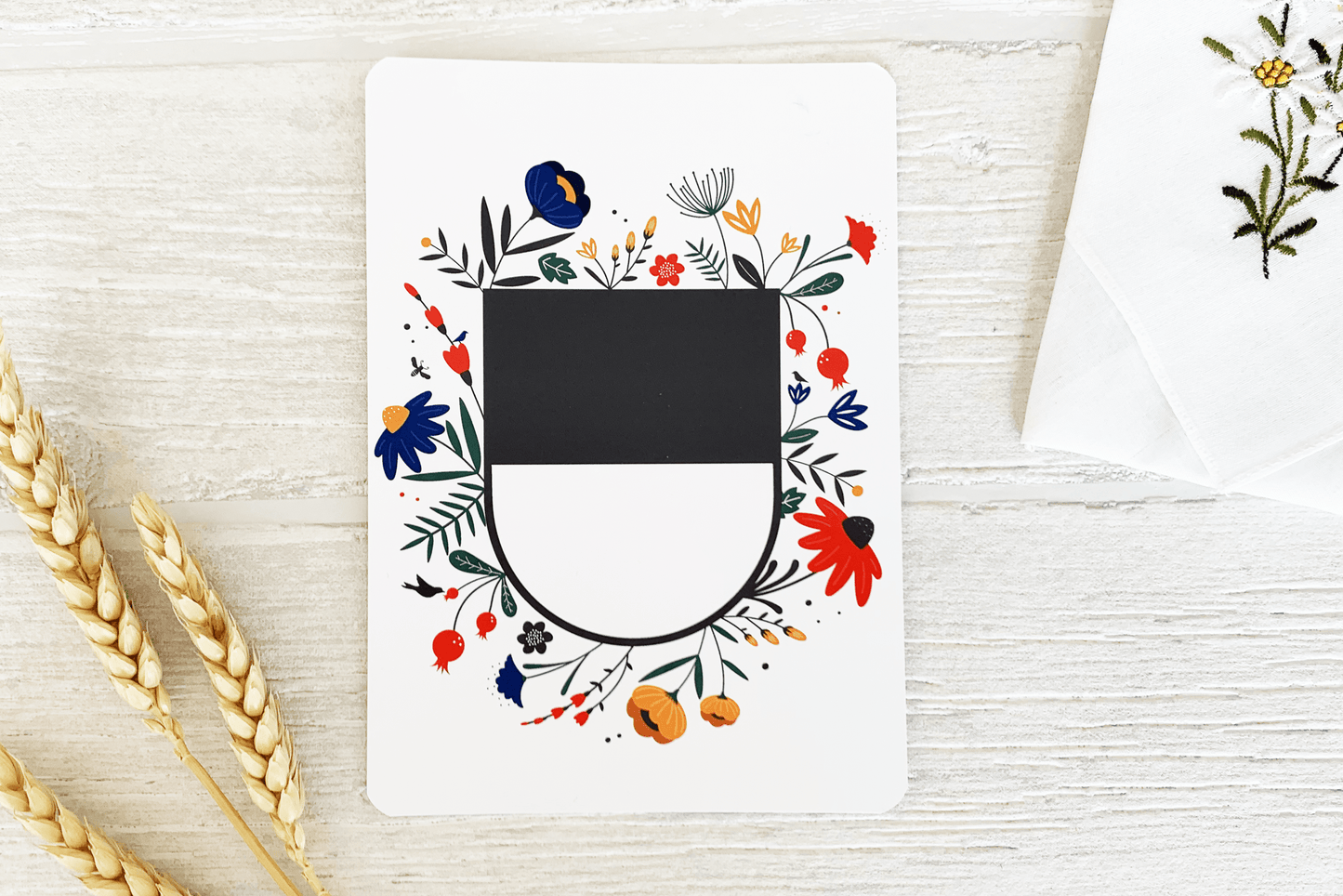 Canton Fribourg Coat of Arms Postcard Set