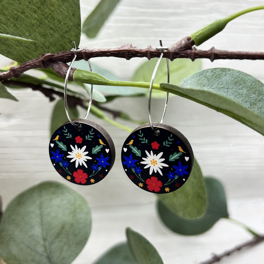 Boucles d'oreilles "Alpine Flowers)