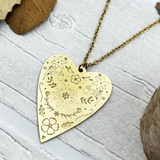 "Folk Heart" Halskette