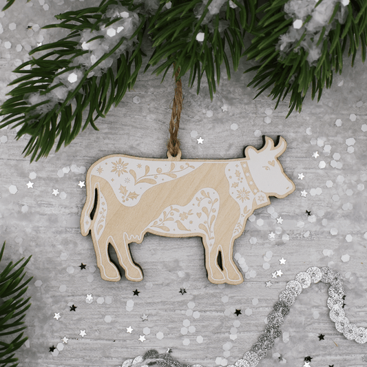 Swiss Cow Christmas Decoration
