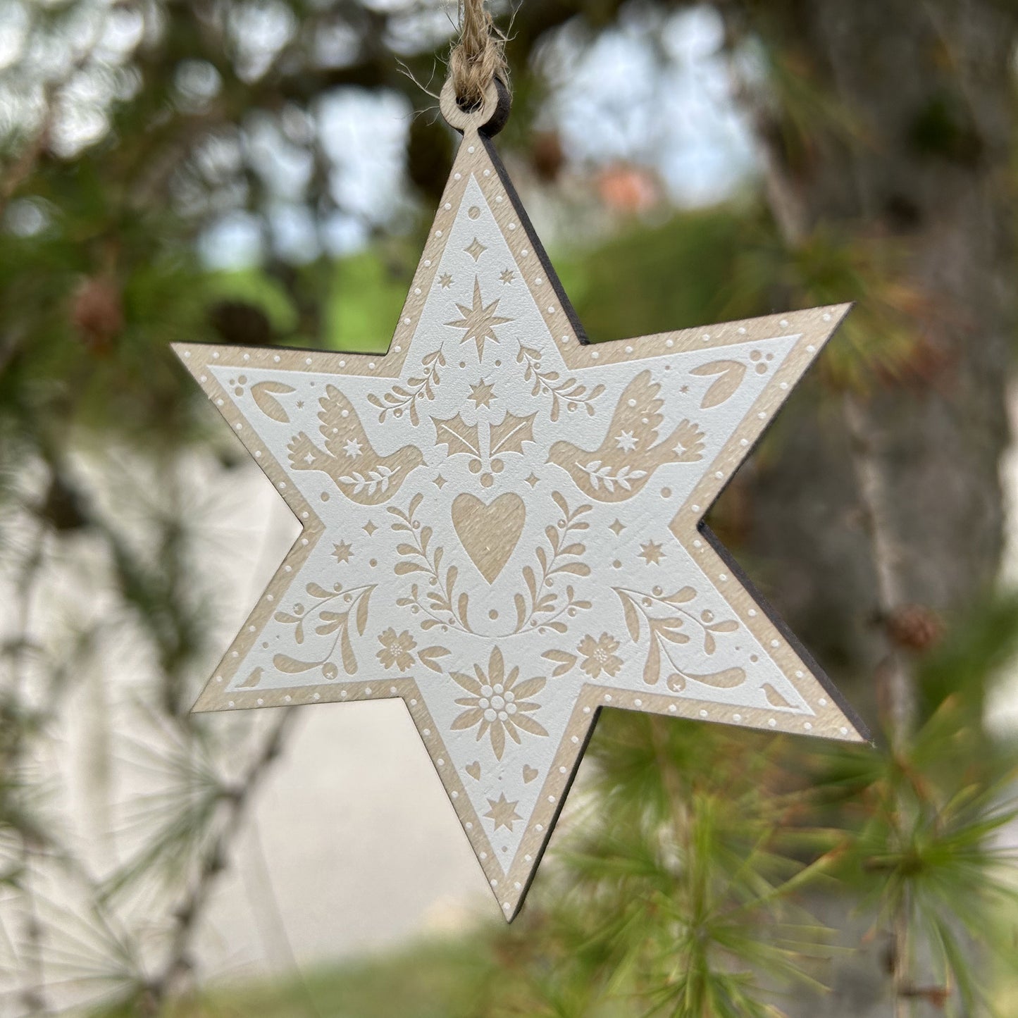 "Papercut Star" Weihnachtsbaumschmuck