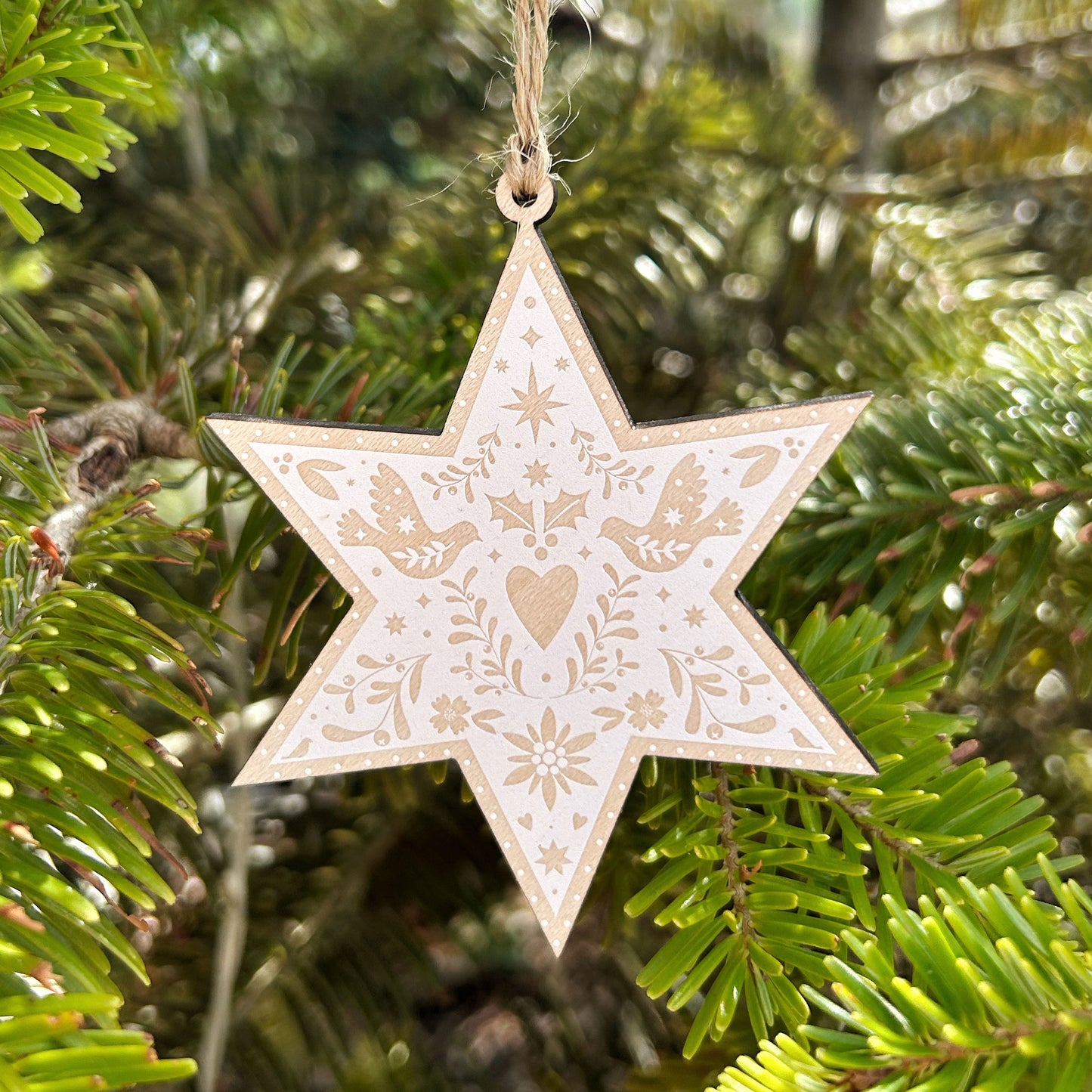 "Papercut Star" Weihnachtsbaumschmuck