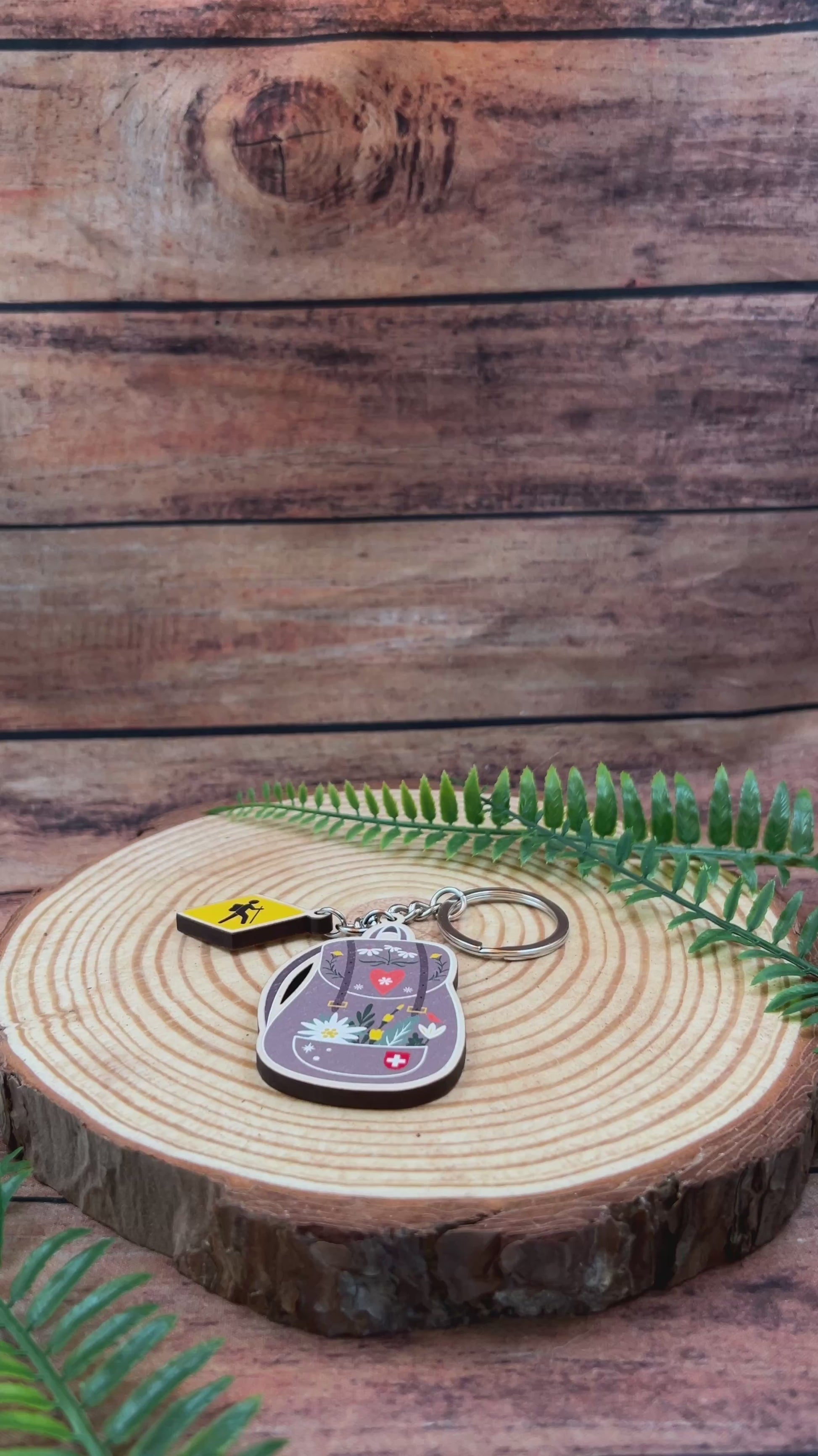 video showing Swiss Hiking in the Alps Backpack with switzerland hiking trail wanderweg charm