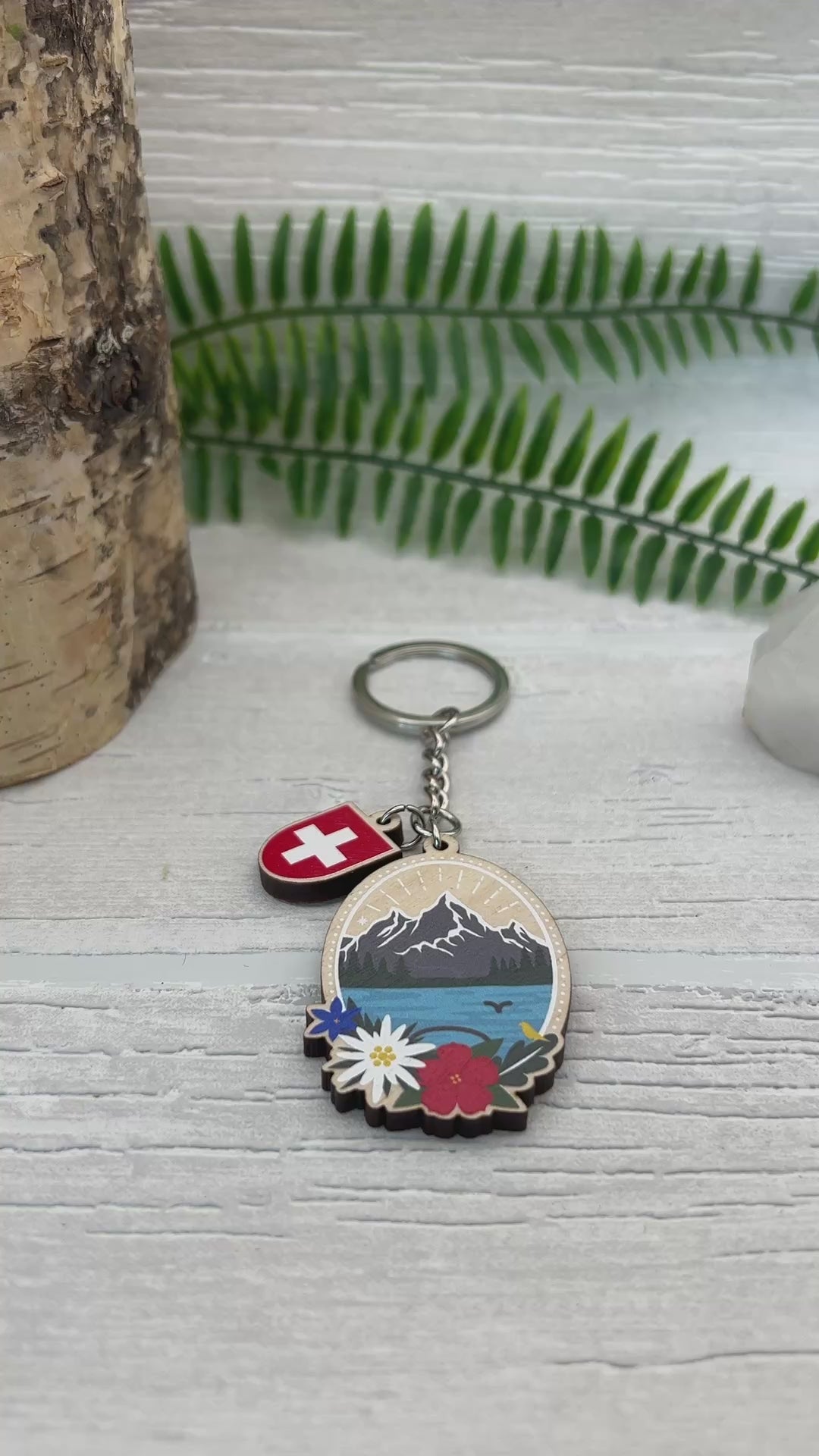 Schwarzsee Swiss Alps and Lake Keyring
