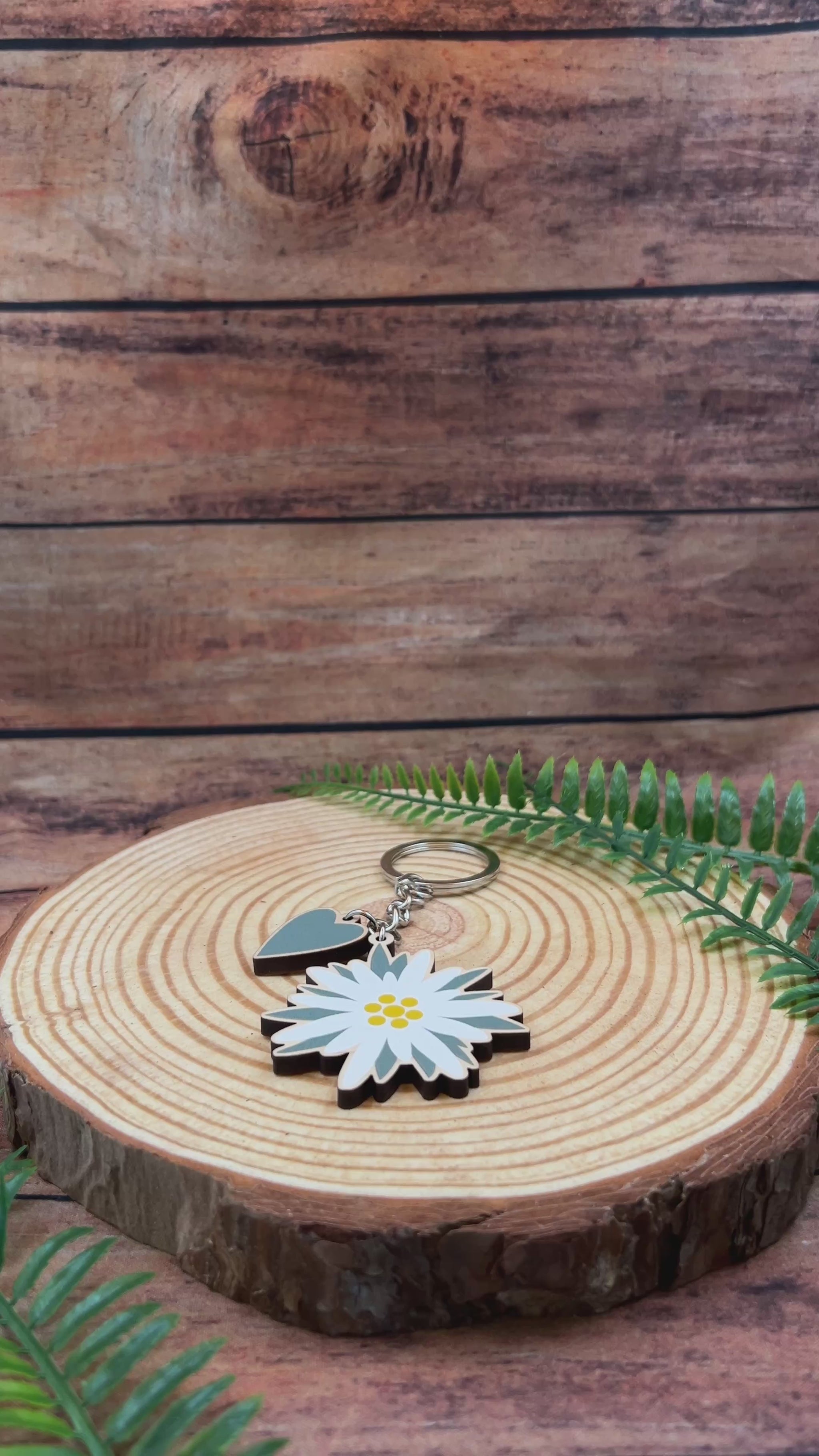video of Swiss Edelweiss Keyring