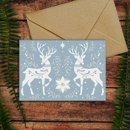 Winter Deer Christmas Card