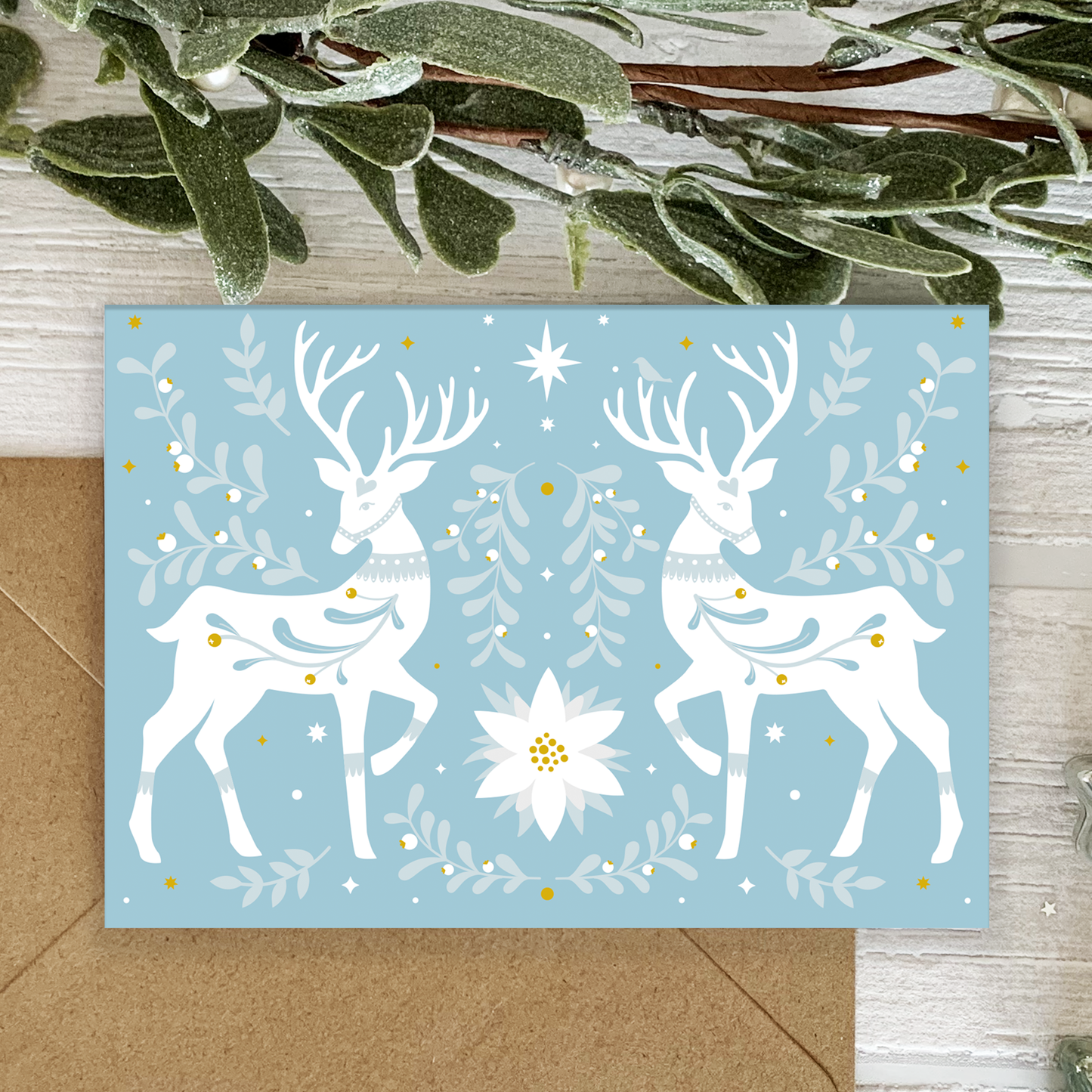 Winter Deer Christmas Card