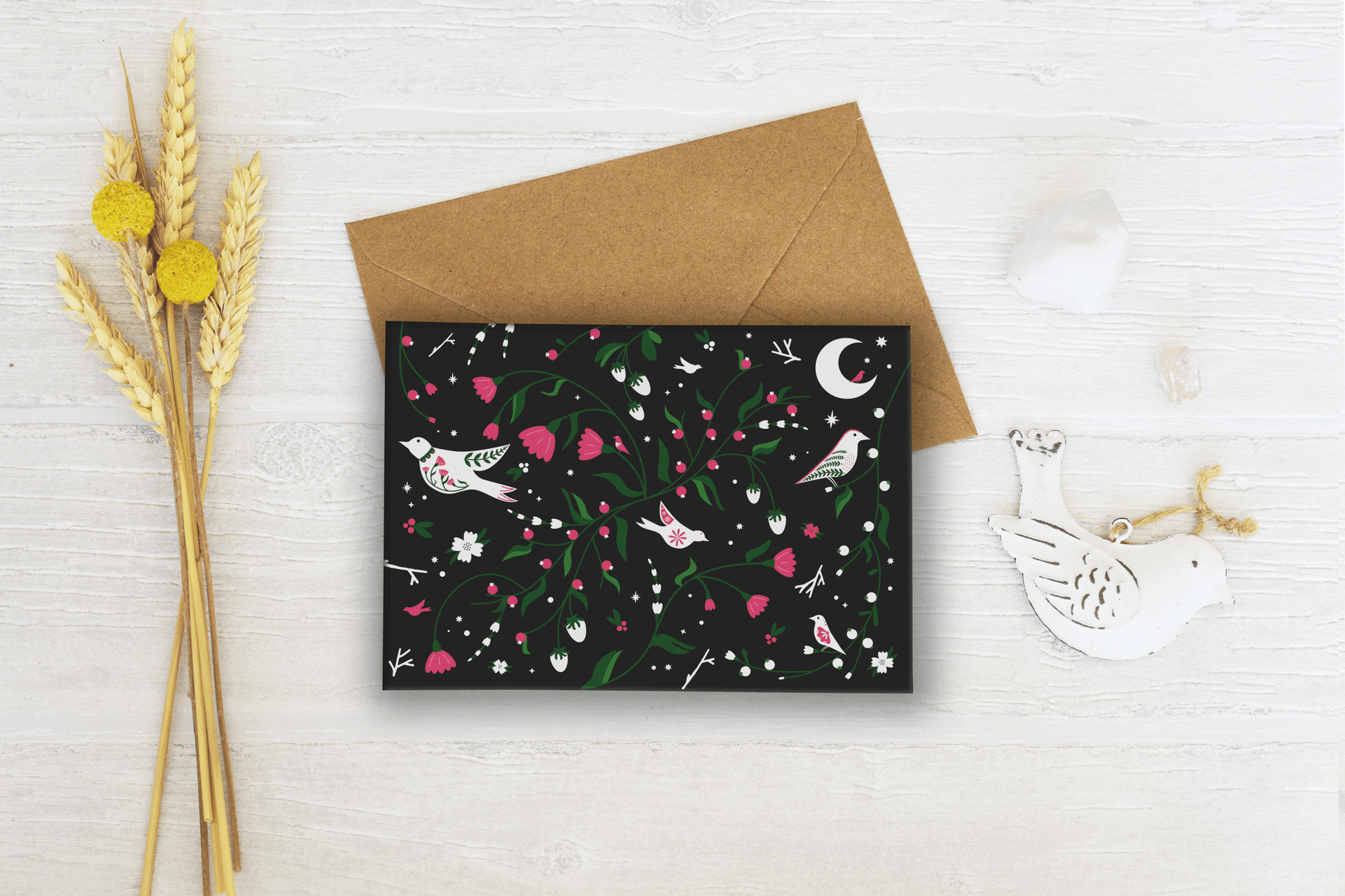 Gathering Berries Greeting Card