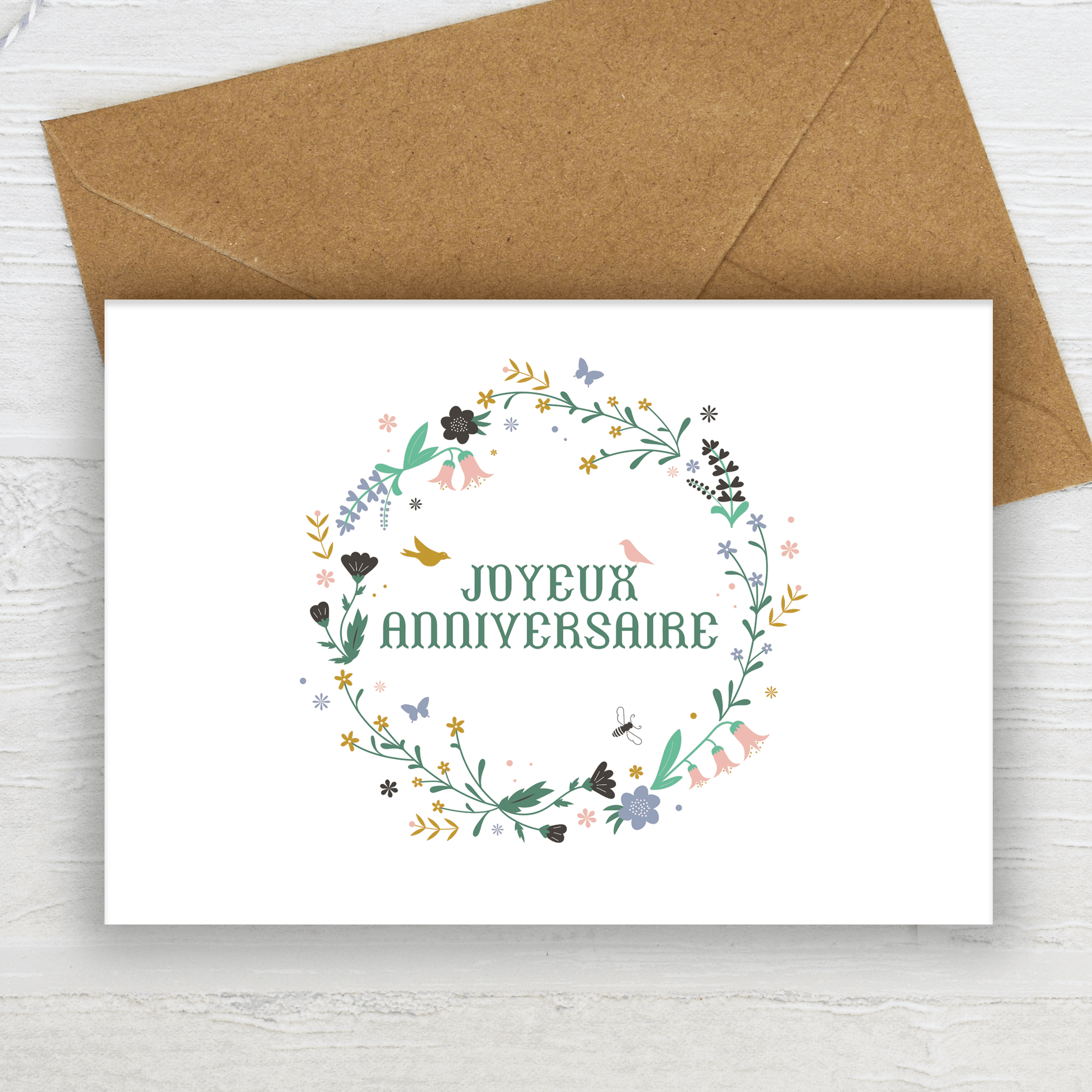 Joyeux Anniversaire Greeting Card